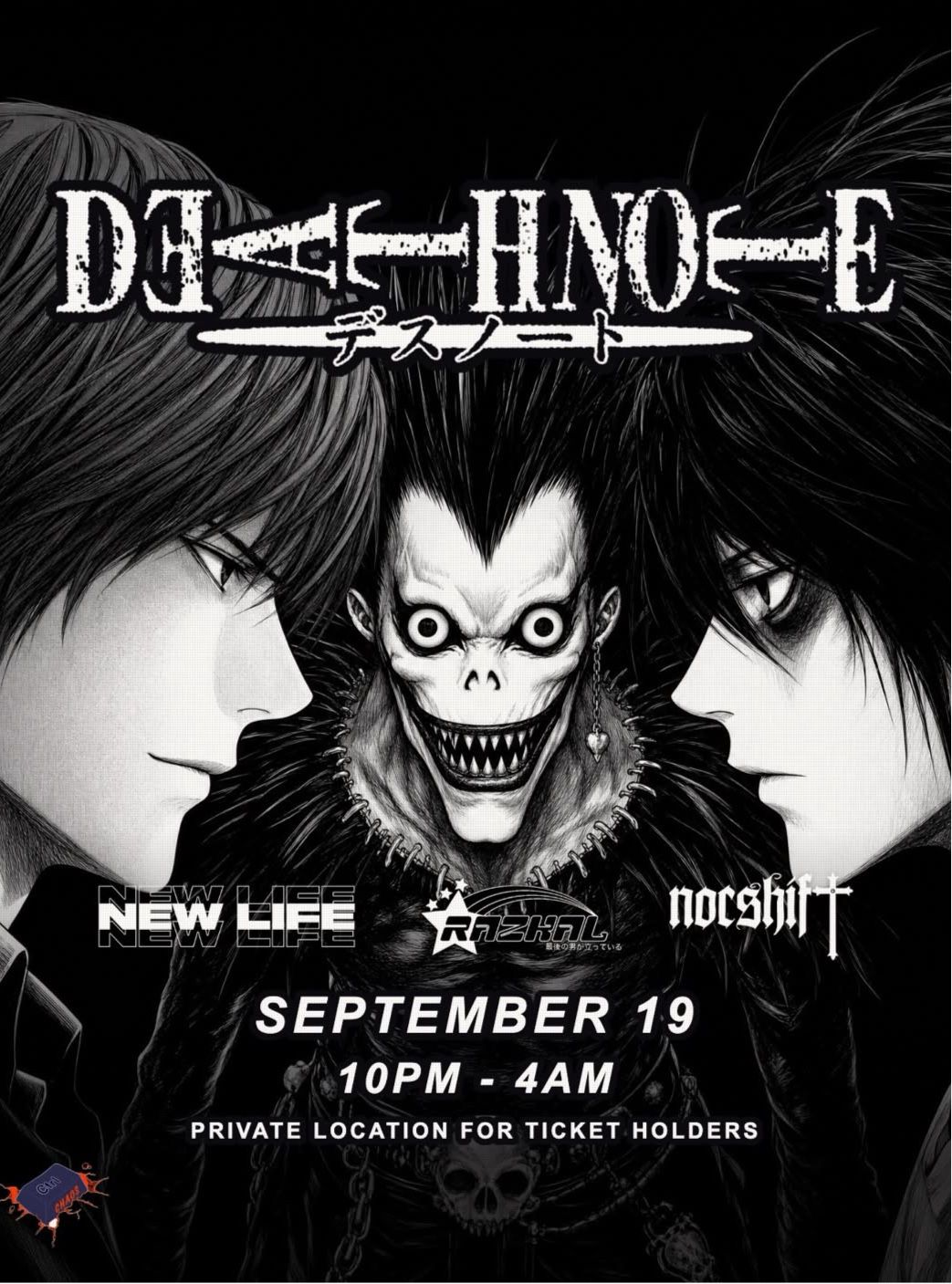 NS X NL X CC PRESENT: DEATH NOTE RAVE