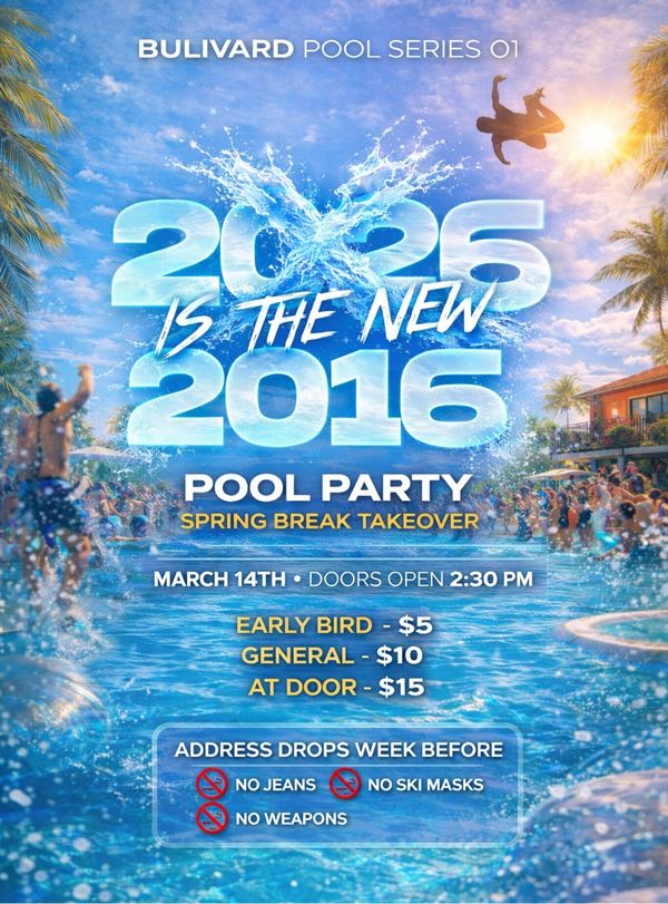 2026 IS THE NEW 2016 POOL PARTY 🌊☀️