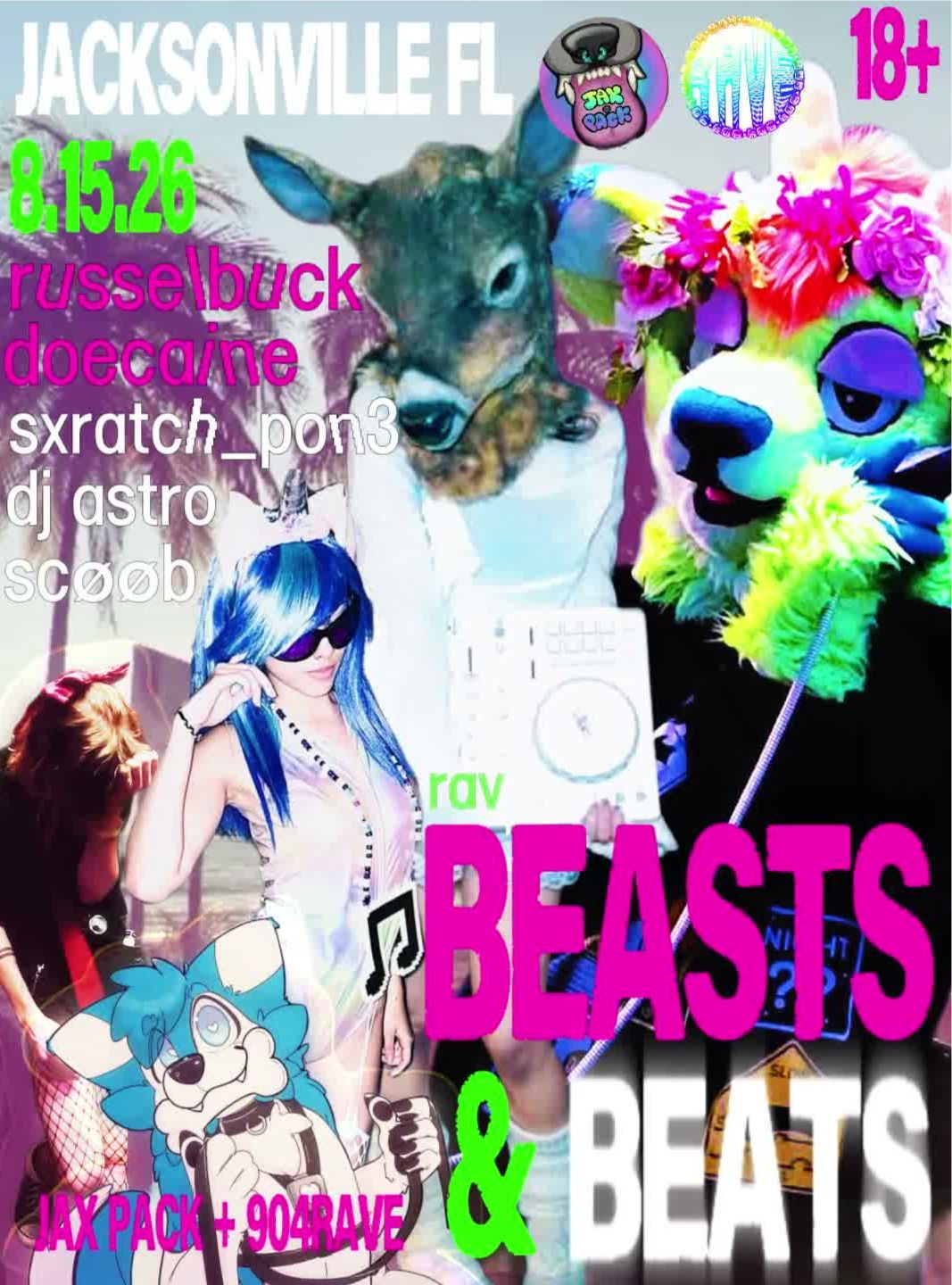 BEASTS & BEATS: JAX PACK x 904RAVE
